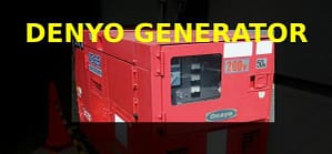 denyo generator black background